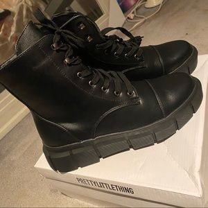 Combat Biker Moto Boots PLT